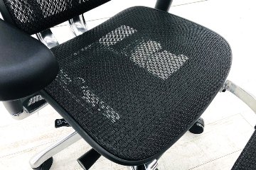 【未使用品】 自社保証有 エルゴヒューマンプロ2 オットマン 中古 ヘッドレスト付き ergohuman PRO2 Ottoman 中古オフィス家具 BKフレーム ブラックの画像