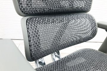【未使用品】 自社保証有 エルゴヒューマンプロ2 オットマン 中古 ヘッドレスト付き ergohuman PRO2 Ottoman 中古オフィス家具 GYフレーム ホワイトメッシュの画像