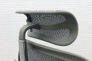 【未使用品】 自社保証有 エルゴヒューマンプロ2 オットマン 中古 ヘッドレスト付き ergohuman PRO2 Ottoman 中古オフィス家具 GYフレーム ホワイトメッシュの画像