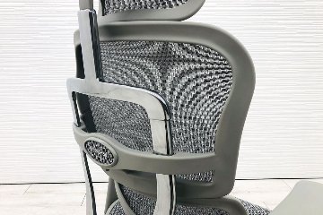 【未使用品】 自社保証有 エルゴヒューマンプロ2 オットマン 中古 ヘッドレスト付き ergohuman PRO2 Ottoman 中古オフィス家具 GYフレーム ホワイトメッシュの画像