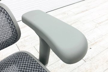 【未使用品】 自社保証有 エルゴヒューマンプロ2 オットマン 中古 ヘッドレスト付き ergohuman PRO2 Ottoman 中古オフィス家具 GYフレーム ホワイトメッシュの画像