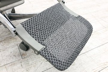 【未使用品】 自社保証有 エルゴヒューマンプロ2 オットマン 中古 ヘッドレスト付き ergohuman PRO2 Ottoman 中古オフィス家具 GYフレーム ホワイトメッシュの画像