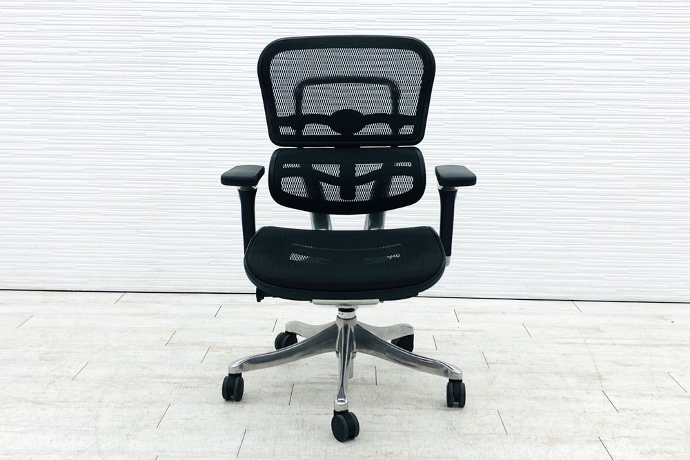 エルゴヒューマン プロ 中古 ミドルバック ergohuman Pro 中古チェア 高機能チェア メッシュ ブラックの画像