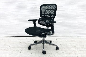 エルゴヒューマン プロ 中古 ミドルバック ergohuman Pro 中古チェア 高機能チェア メッシュ ブラックの画像