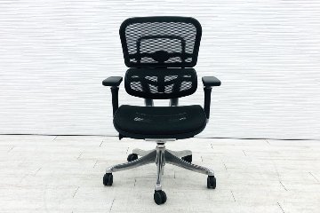 エルゴヒューマン プロ 中古 ミドルバック ergohuman Pro 中古チェア 高機能チェア メッシュ ブラックの画像