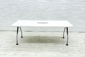 ヴィトラ アドホック Vitra 中古 小型会議テーブル W2000 幅2000 ミーティングテーブル 会議机 中古オフィス家具 ホワイト 2000/1000/700の画像