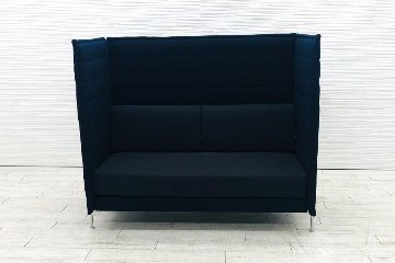 ヴィトラ アルコーヴソファ 中古 Vitra Alcove sofa 2人用ソファ ハイバックソファ 中古オフィス家具 1550/900/1350の画像