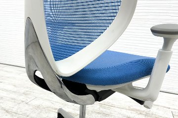 【値下げ】オカムラ サブリナチェア 2016年製 アクアブルー サブリナチェア オカムラ 中古 ハイバック アクアブルー | 中古