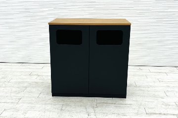 イトーキ knot Work ノットワークシリーズ 中古 ダストボックス ゴミ箱 トラッシュユニット 収納家具 中古オフィス家具 900/528/900の画像
