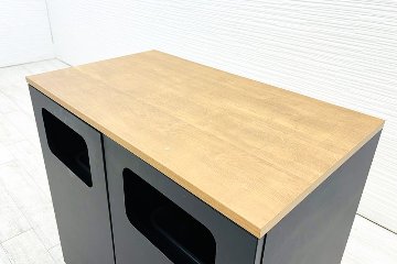 イトーキ knot Work ノットワークシリーズ 中古 ダストボックス ゴミ箱 トラッシュユニット 収納家具 中古オフィス家具 900/528/900の画像
