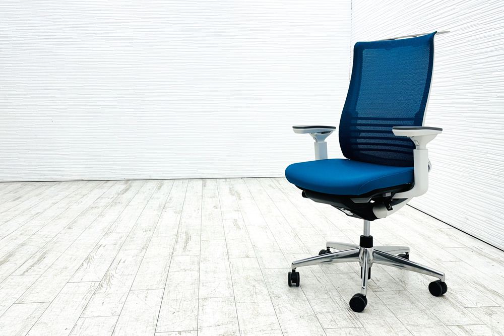 コクヨ ベゼルチェア 中古 ブルー | 中古オフィス家具専門店のオフィス