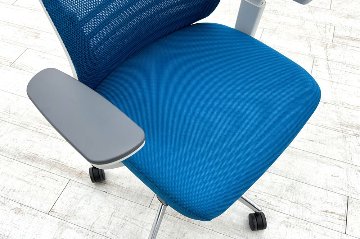 コクヨ ベゼルチェア 中古 ブルー | 中古オフィス家具専門店の