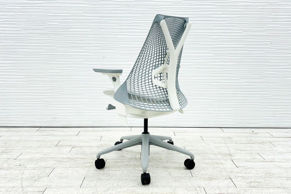 【未開封未使用品】 ハーマンミラー セイルチェア ミドルバック 中古 Herman Miller 中古オフィス家具 フルアジャスタブルアーム ランバーサポート グレーの画像