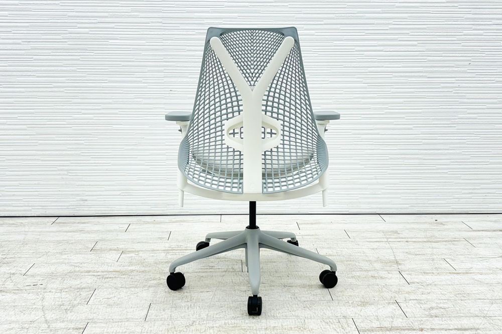 【未開封未使用品】 ハーマンミラー セイルチェア ミドルバック 中古 Herman Miller 中古オフィス家具 フルアジャスタブルアーム ランバーサポート グレーの画像