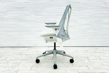 【未開封未使用品】 ハーマンミラー セイルチェア ミドルバック 中古 Herman Miller 中古オフィス家具 フルアジャスタブルアーム ランバーサポート グレーの画像
