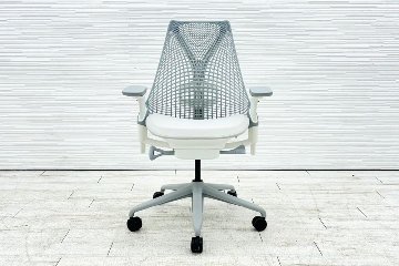 【未開封未使用品】 ハーマンミラー セイルチェア ミドルバック 中古 Herman Miller 中古オフィス家具 フルアジャスタブルアーム ランバーサポート グレーの画像
