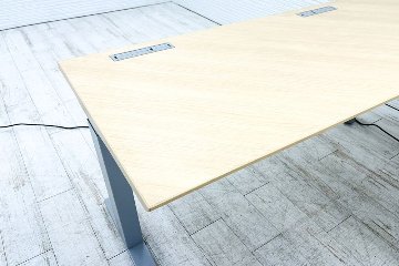 オカムラ スイフト 電動昇降デスク 中古 L型デスク 1550×1550 L字デスク Ｌ字机 昇降机 中古オフィス家具 上下昇降机の画像