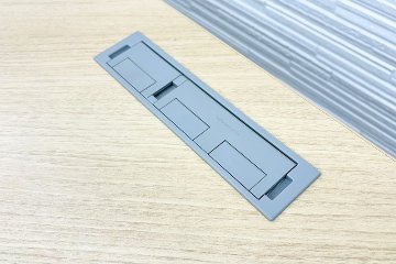 オカムラ スイフト 電動昇降デスク 中古 L型デスク 1550×1550 L字デスク Ｌ字机 昇降机 中古オフィス家具 上下昇降机の画像