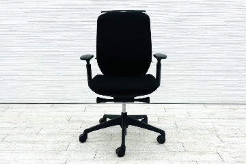 オカムラ シルフィーチェア 中古 ハイバック 可動肘 OKAMURA Sylphy 中古オフィス家具 ブラック 背クッションタイプの画像