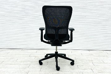 ヘイワース ゾディチェア 中古 HAWORTH ゾディ 上下可動肘 中古オフィス家具 ブラック系の画像