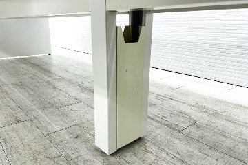 オカムラ フリーウェイ フリーアドレス 中古 幅4800mm 【両面2連4枚セット】 2400天板 中古オフィス家具 ホワイト 4800/1400/720の画像