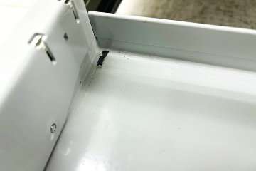 USM Haller USMハラー 中古 1列3段 ドロップダウン エクステンション 中古オフィス家具 ライトグレー 770/375/1100 両側パンチング 鍵無の画像
