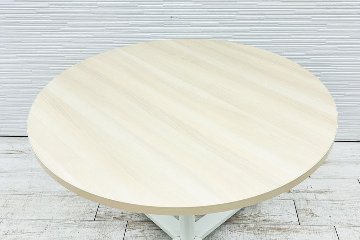 オカムラ ライブス 中古 Lives 丸テーブル ミーティングテーブル 会議机 カフェテーブル 中古オフィス家具 900/900/720の画像