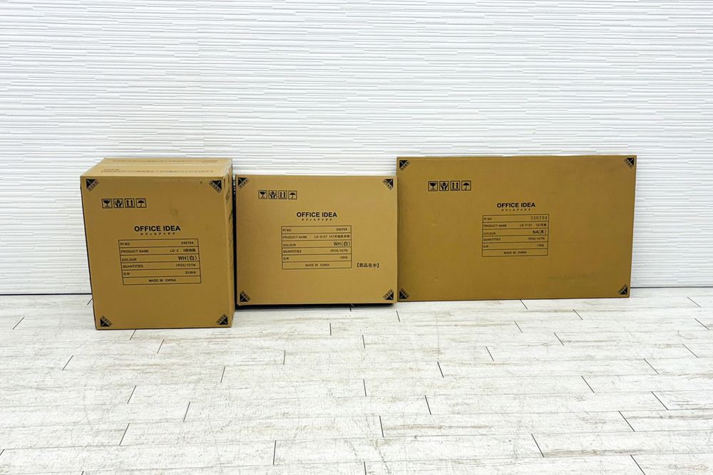 新品デスク 新品机 片袖机 片袖デスク スチールデスク 事務机 オフィスデスク 中古オフィス家具 1200/700/700 NA/WH/WHの画像
