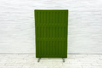 オカムラ マッフル パーテーション パーティション 中古パーテーション 間仕切り 高1700 キャスター脚付 グレープ 1100/550/1700の画像