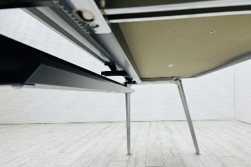 オカムラ プリシード L型デスク 中古 3段ワゴン付き エグゼクティブデスク 高級デスク 中古オフィス家具 1800/1185/720の画像