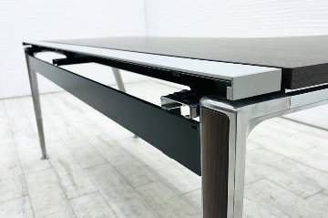 オカムラ プリシード L型デスク 中古 3段ワゴン付き エグゼクティブデスク 高級デスク 中古オフィス家具 1800/1185/720の画像