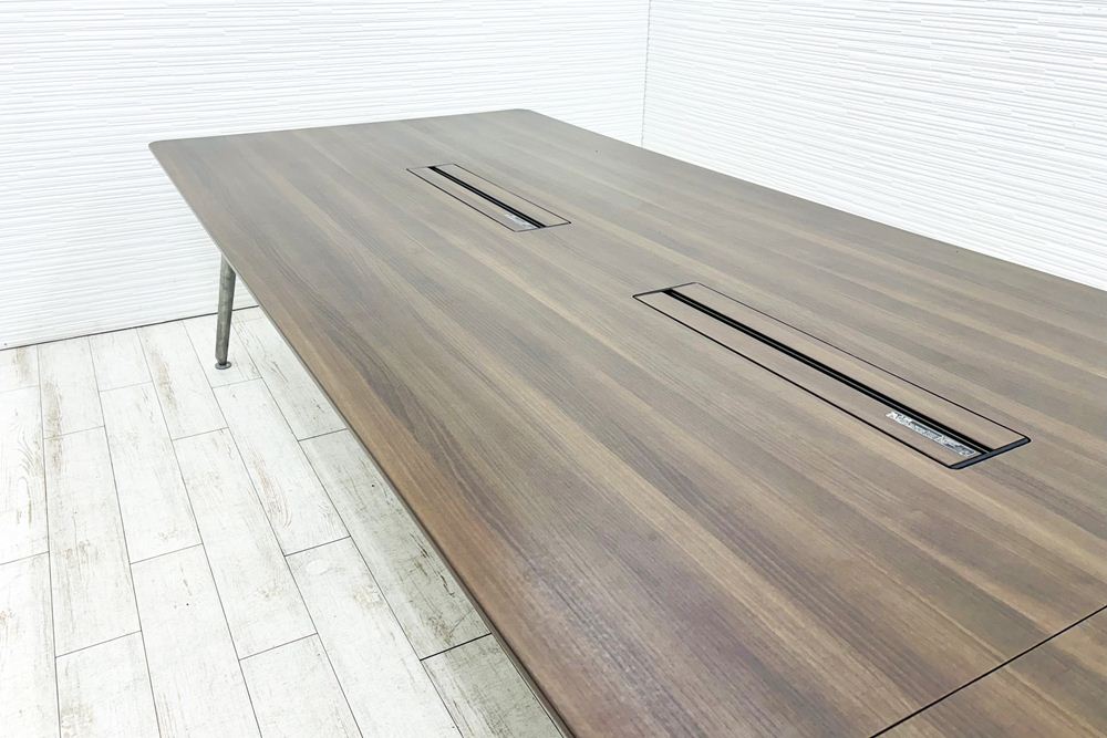 オカムラ プリシード 中古 大型会議テーブル 幅4800 ミーティングテーブル 会議机 中古オフィス家具 4800/1200/720の画像