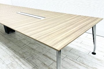 コクヨ サイビ 中古 大型会議テーブル 幅4800 会議机 ミーティングテーブル 中古オフィス家具 4800/1200/720の画像
