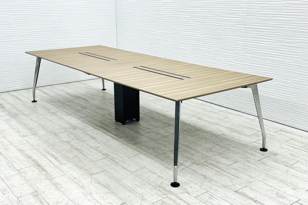 コクヨ サイビ 中古 大型会議テーブル ミーティングテーブル 幅3200 KOKUYO SAIBI 会議机 中古オフィス家具 3200/1200/720の画像