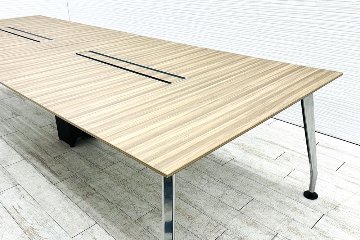 コクヨ サイビ 中古 大型会議テーブル ミーティングテーブル 幅3200 KOKUYO SAIBI 会議机 中古オフィス家具 3200/1200/720の画像