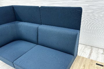 コクヨ コレッソ Collesso 中古 【ミーティングセット】 オフィスラウンジ 応接ソファー ラウンジソファ ラウンジチェア ソファー 中古オフィス家具 ブルーの画像