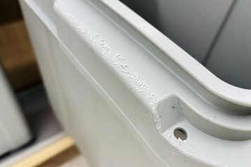 オカムラ トラッシュユニット ダストボックス 中古 キャスター付き ゴミ箱 ごみ箱 中古オフィス家具 ネオウッドライト 1000/520/900の画像