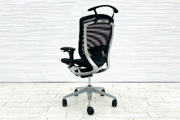 コンテッサチェア オカムラ 中古 OKAMURA Contessa メッシュ 可動肘 中古オフィス家具 高機能チェア ブラックの画像