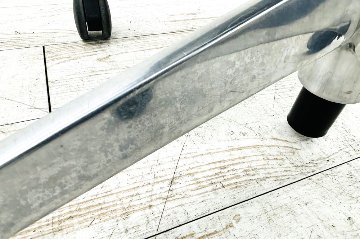 バロンチェア 中古 オカムラ OKAMURA Baron ブラック 可動肘 ハイバック ポリッシュフレーム 中古オフィス家具 メッシュの画像