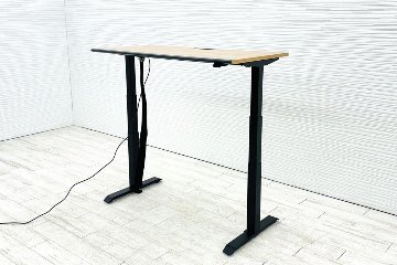 コクヨ シークエンス 幅1350 SEQUENCE 電動昇降デスク 中古デスク 中古机 中古オフィス家具 1350/675/630～1290の画像