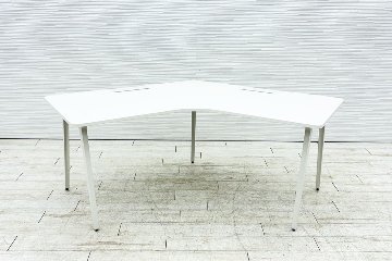 内田洋行 レムナ ブーメランデスク 中古 120° 1200mm UCHIDA 事務机 中古オフィス家具 1200/1200(700)/720の画像