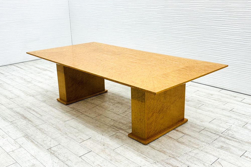 バーズアイ メープル スプレンダー ダイニングテーブル 中古 中古オフィス家具 2400/1200/715の画像