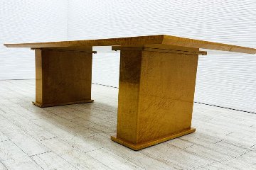 バーズアイ メープル スプレンダー ダイニングテーブル 中古 中古オフィス家具 2400/1200/715の画像