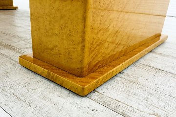 バーズアイ メープル スプレンダー ダイニングテーブル 中古 中古オフィス家具 2400/1200/715の画像