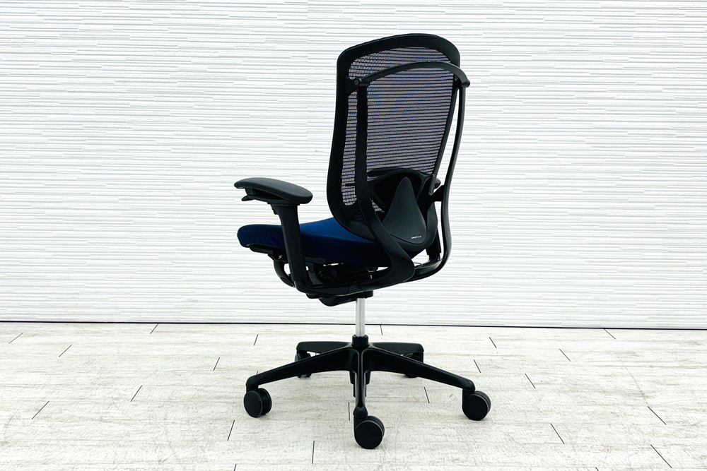 オカムラ コンテッサセコンダ 中古 2020年製 Contessa seconda CC83MS-FPC4 コンテッサチェア 中古オフィス家具 ダークブルーの画像