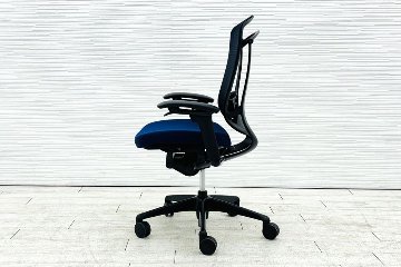 オカムラ コンテッサセコンダ 中古 2020年製 Contessa seconda CC83MS-FPC4 コンテッサチェア 中古オフィス家具 ダークブルーの画像