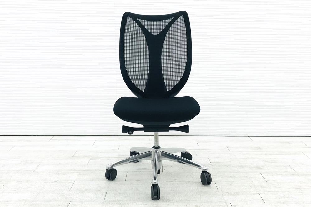 サブリナチェア 中古 オカムラ OKAMURA Sabrina 2016年製 ハイバック メッシュ 中古オフィス家具 事務椅子 ブラックの画像