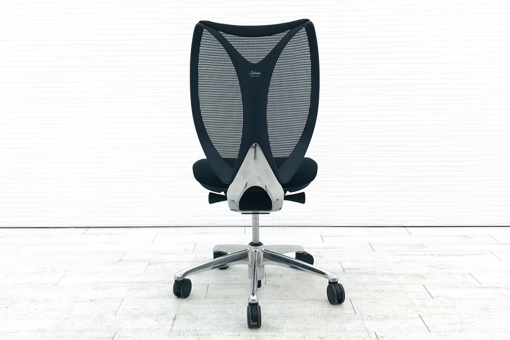 サブリナチェア 中古 オカムラ OKAMURA Sabrina 2016年製 ハイバック メッシュ 中古オフィス家具 事務椅子 ブラックの画像
