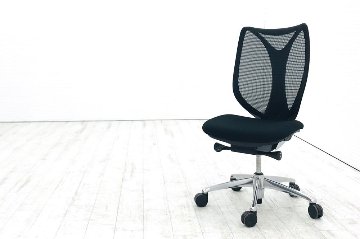 サブリナチェア 中古 オカムラ OKAMURA Sabrina 2016年製 ハイバック メッシュ 中古オフィス家具 事務椅子 ブラックの画像