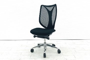 サブリナチェア 中古 オカムラ OKAMURA Sabrina 2016年製 ハイバック メッシュ 中古オフィス家具 事務椅子 ブラックの画像